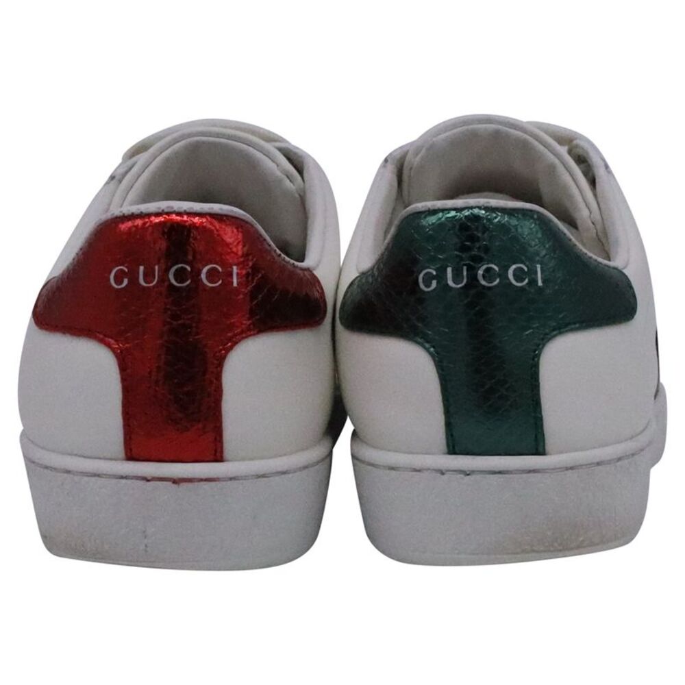 Gucci Ace Sneakers with Bee in White Leather - Picture 5 of 10